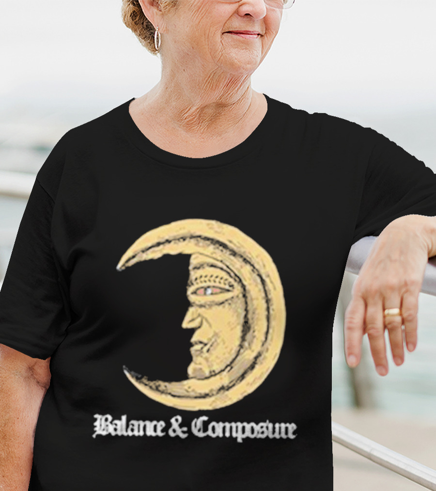 Balance And Composure Moon Face T-Shirt