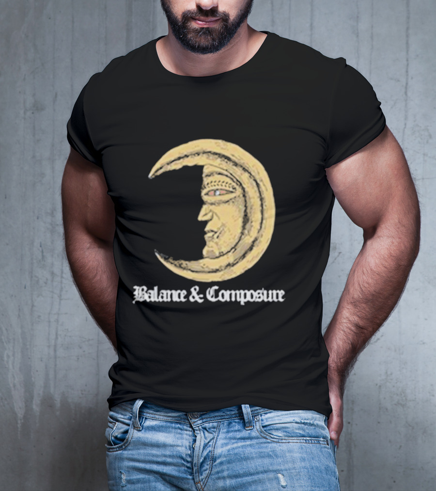 Balance And Composure Moon Face T-Shirt