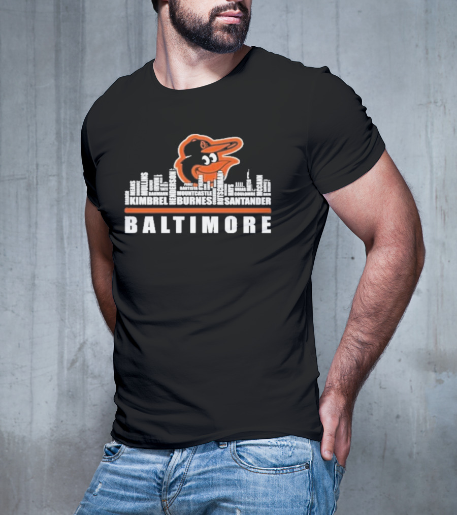 Baltimore Orioles Player Names Kimbrel Henderson Burnes Mountcastle Santander T-Shirt
