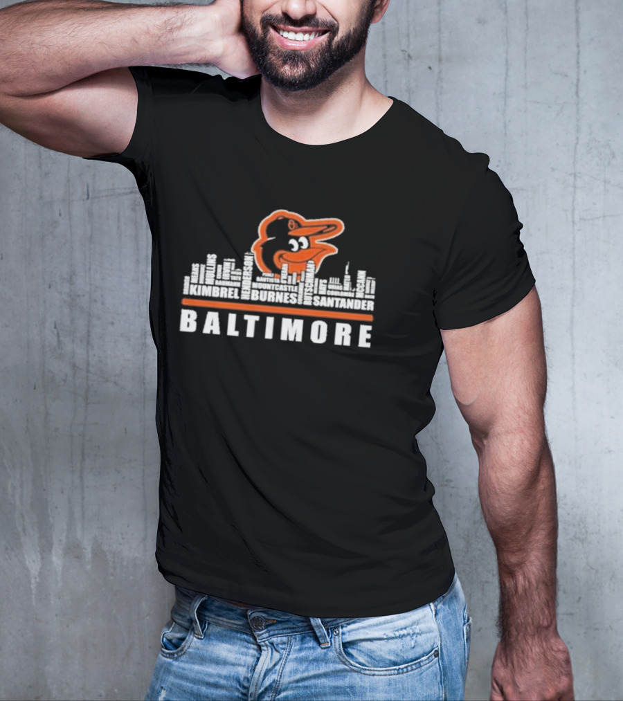 Baltimore Orioles Player Names Kimbrel Henderson Burnes Mountcastle Santander T-Shirt