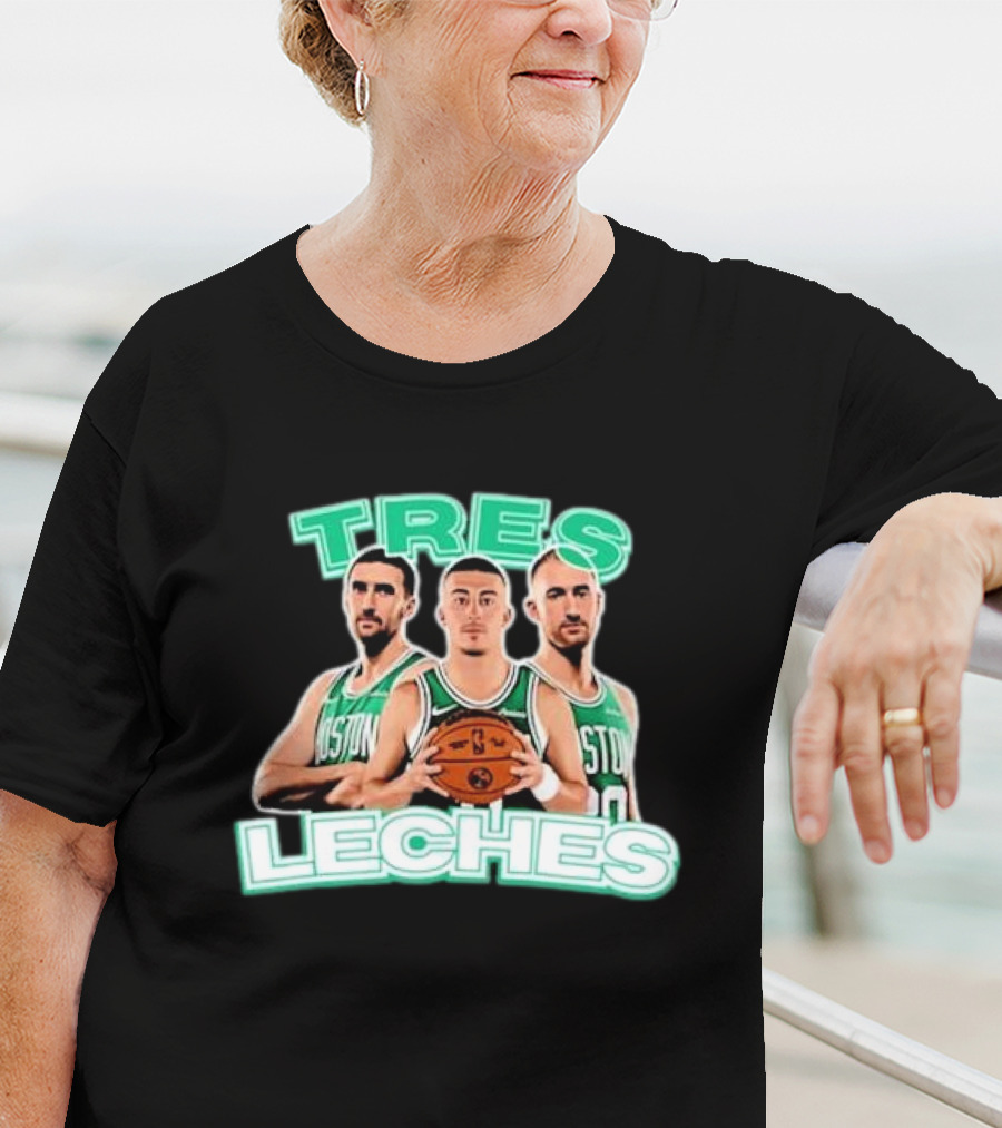 Boston Celtics Tres Leches Basketball Trio T-Shirt