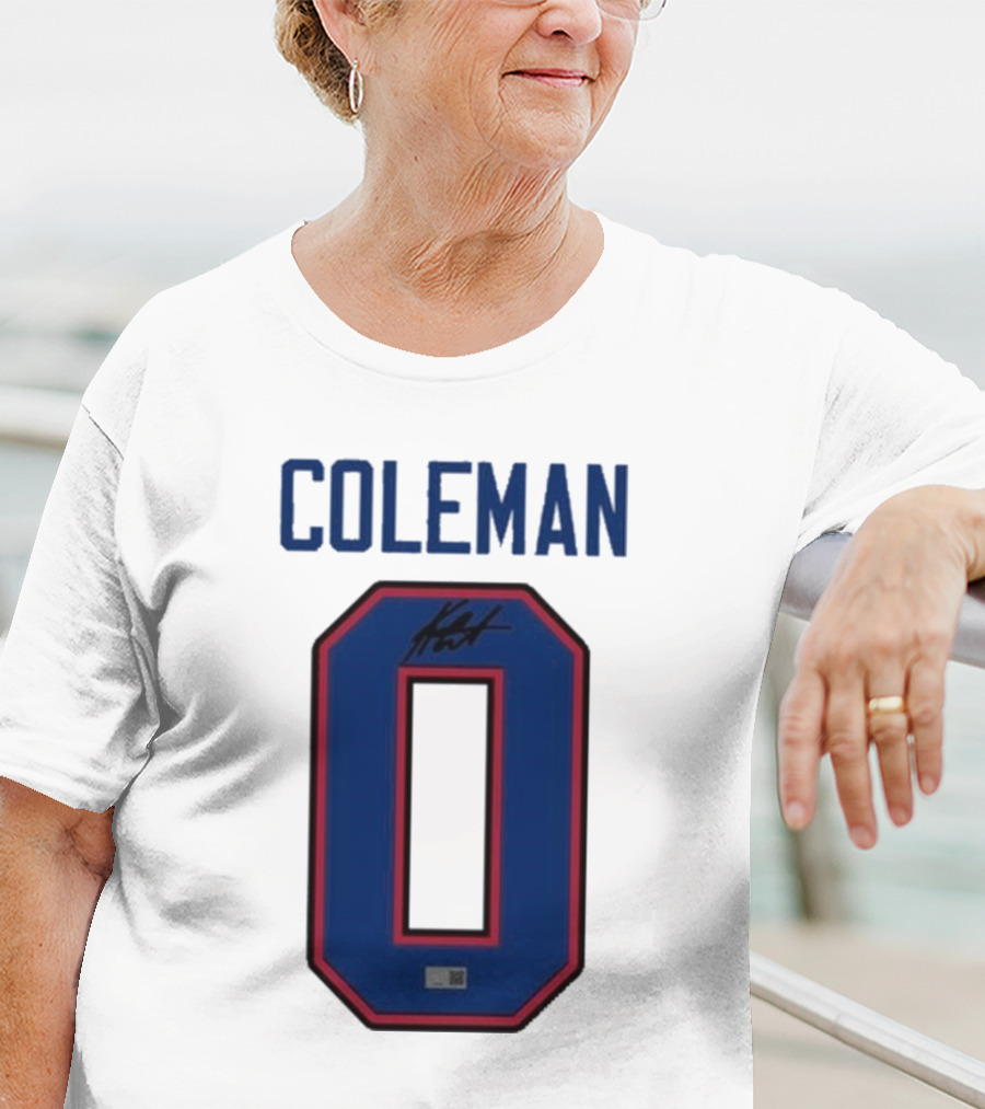 Coleman 0 Autograph Keon Coleman T-Shirt