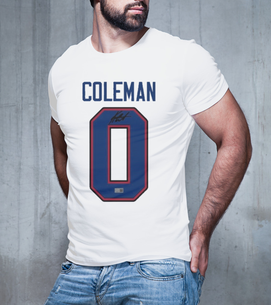 Coleman 0 Autograph Keon Coleman T-Shirt