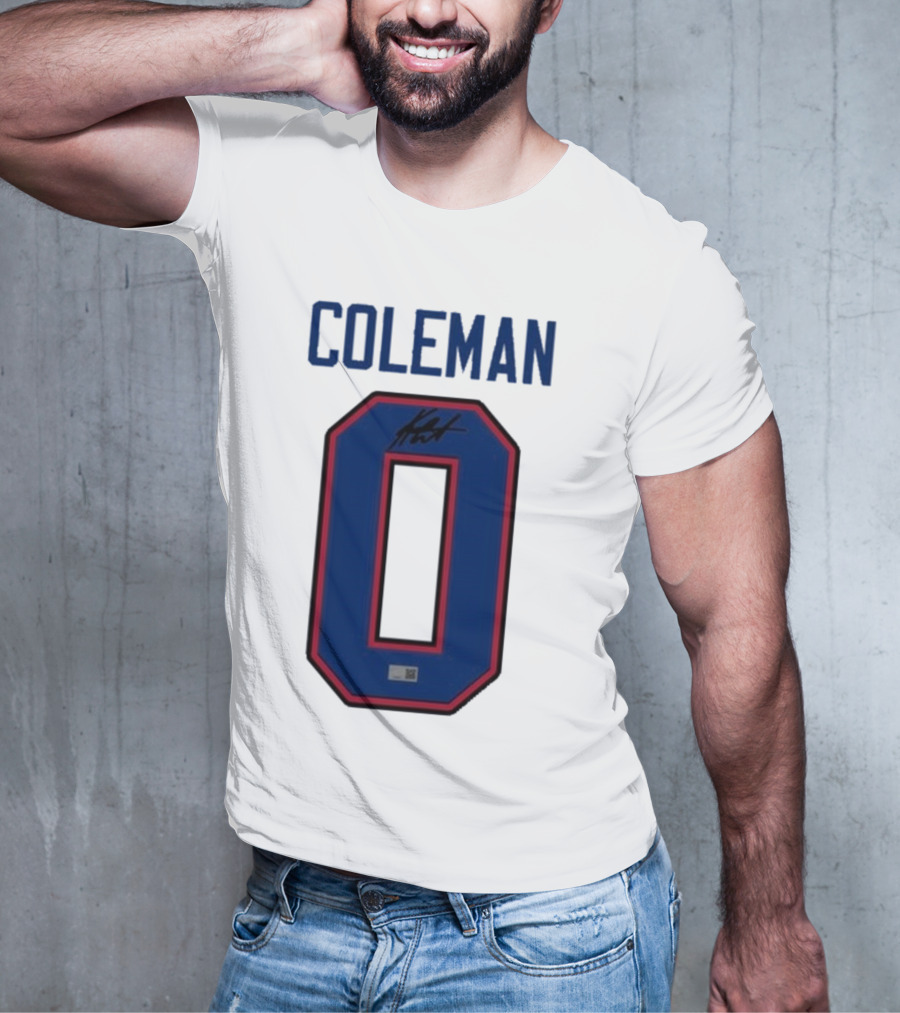 Coleman 0 Autograph Keon Coleman T-Shirt
