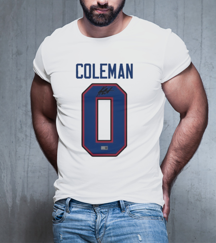 Coleman 0 Autograph Keon Coleman T-Shirt