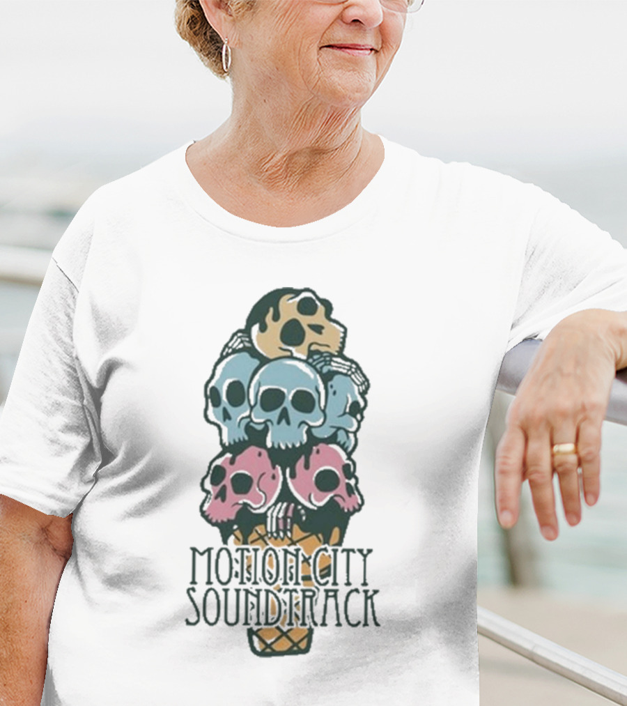 Motion City Soundtrack Ice Cream Skull Tower T-Shirt