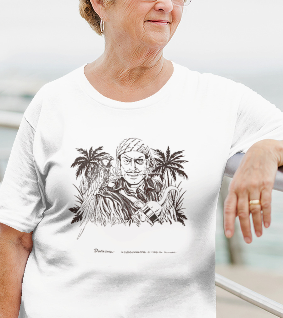 Tampa Bay Buccaneers Fire The Cannons Duvin Designs Co. Collaboration Pirate And Parrot T-Shirt