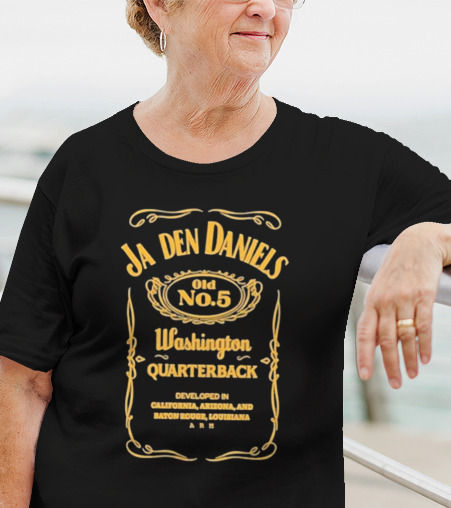 Ja Den Daniels Old No.5 Washington Quarterback Developed In California Arizona And Baton Rouge Louisiana ARM T-Shirt