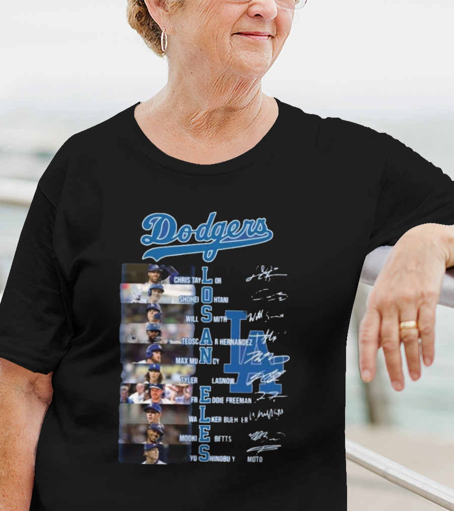 Dodgers Chris Taylor Shohei Ohtani Will Smith Los Angeles Freddie Freeman Mookie Betts Signatures T-Shirt