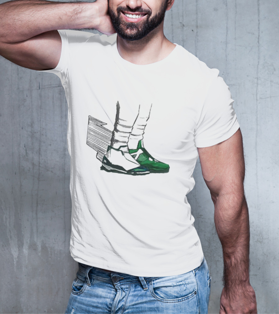 Shoe Game Comfort Colors Green Soccer Sneakers And White Socks T-Shirt