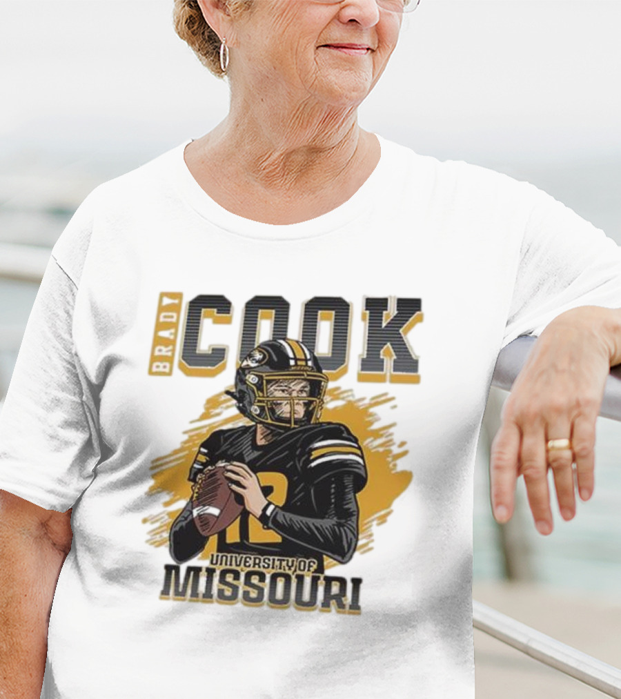 Brady Cook University Of Missouri Football Player T-Shirt