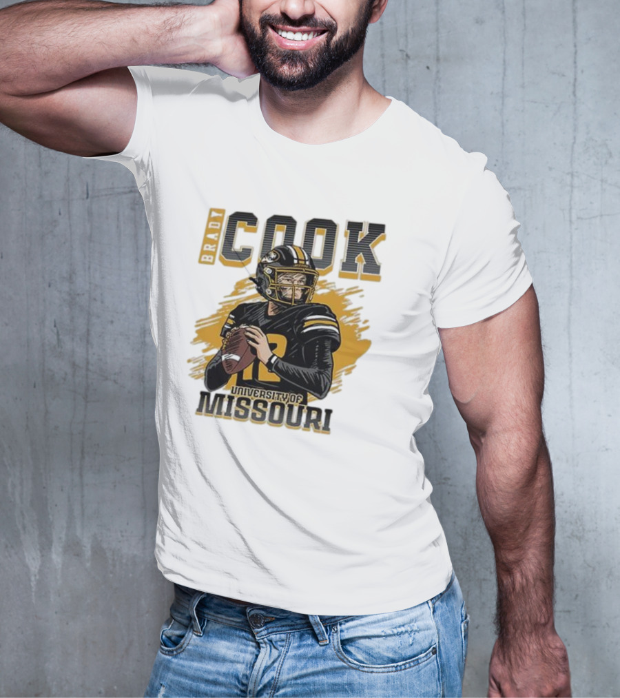 Brady Cook University Of Missouri Football Player T-Shirt