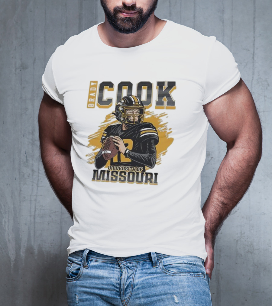 Brady Cook University Of Missouri Football Player T-Shirt