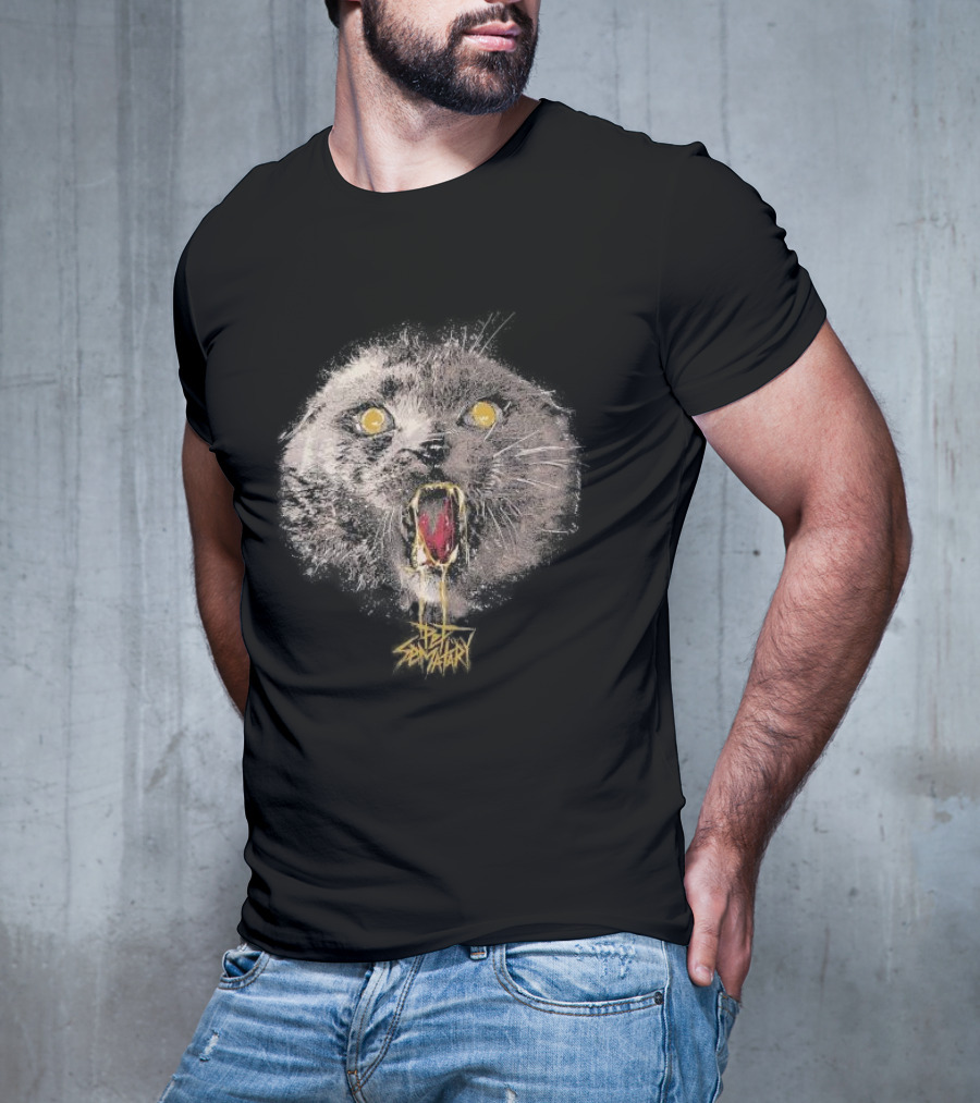 Church Pet Sematary Horror Cat Yellow Eyes Scream T-Shirt