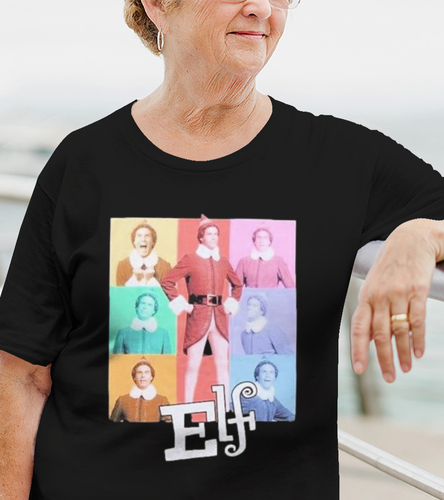 Elf Colorful Pop Art Collage T-Shirt