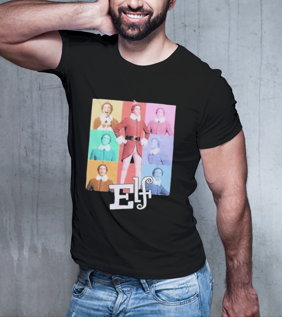 Elf Colorful Pop Art Collage T-Shirt