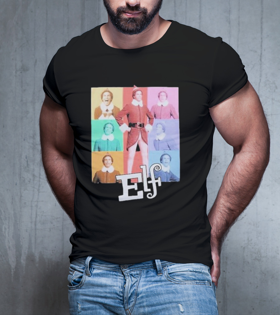 Elf Colorful Pop Art Collage T-Shirt