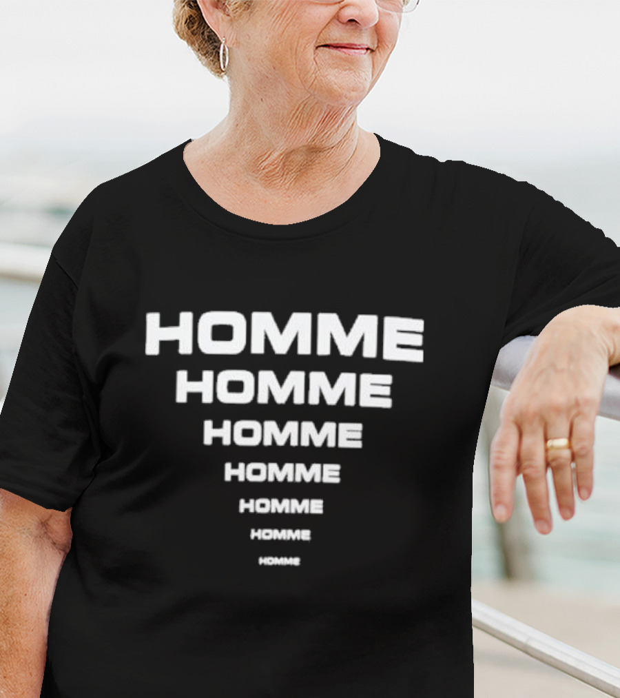 Homme Homme Homme Homme Homme Homme Homme Skim Milk X Homme Vt Black T-Shirt