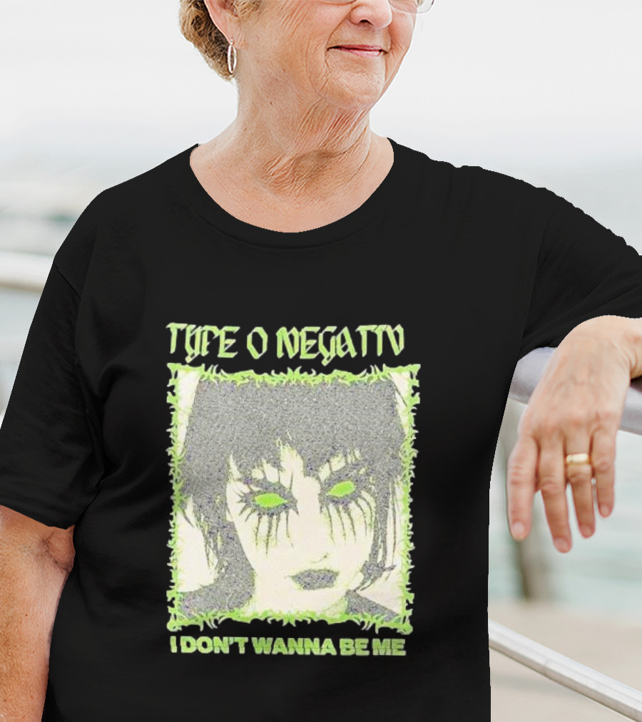 Type O Negative I Don’t Wanna Be Me Green Eyed Gothic Face T-Shirt