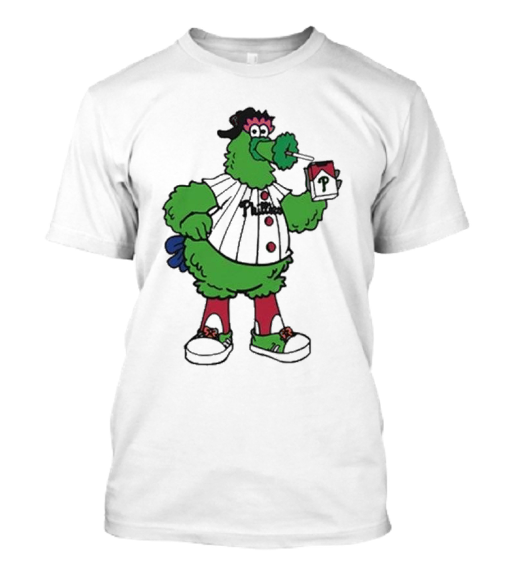 Philadelphia Phillies Mascot Smoking Pirate T-Shirt
