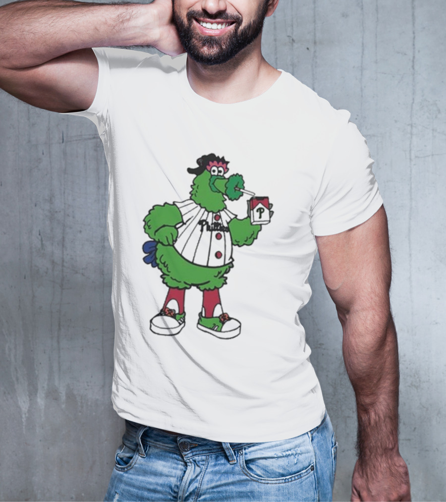 Philadelphia Phillies Mascot Smoking Pirate T-Shirt
