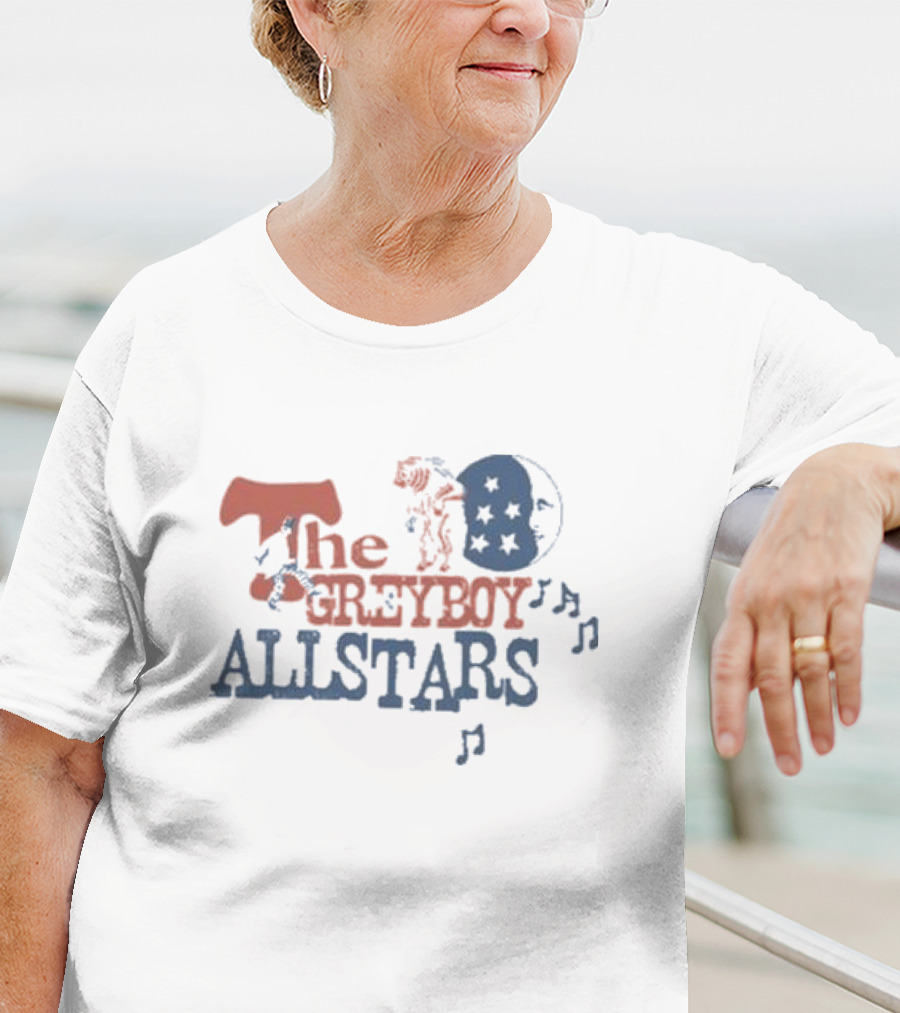 The Greyboy Allstars Bear And Moon Musical Notes T-Shirt