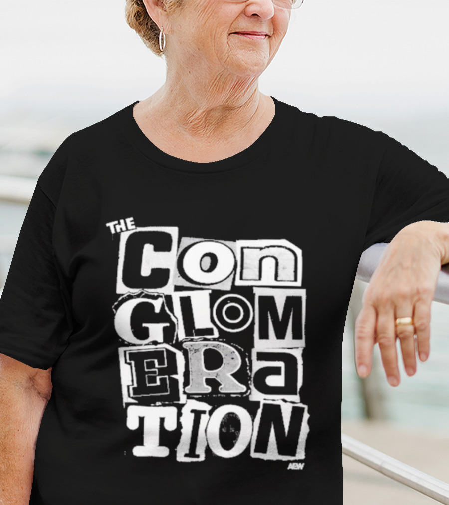 Pro Wrestling AEW The Conglomeration Top Rope Tuesday Black T-Shirt