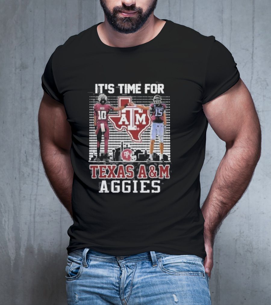 Texas A&M Aggies It's Time For Marcel Reed Conner Weigman T-Shirt
