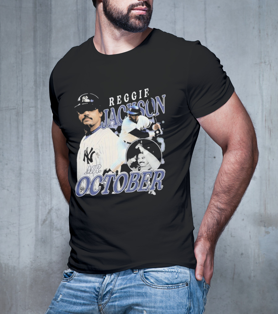 Reggie Jackson Mr October Yankees Legend T-Shirt