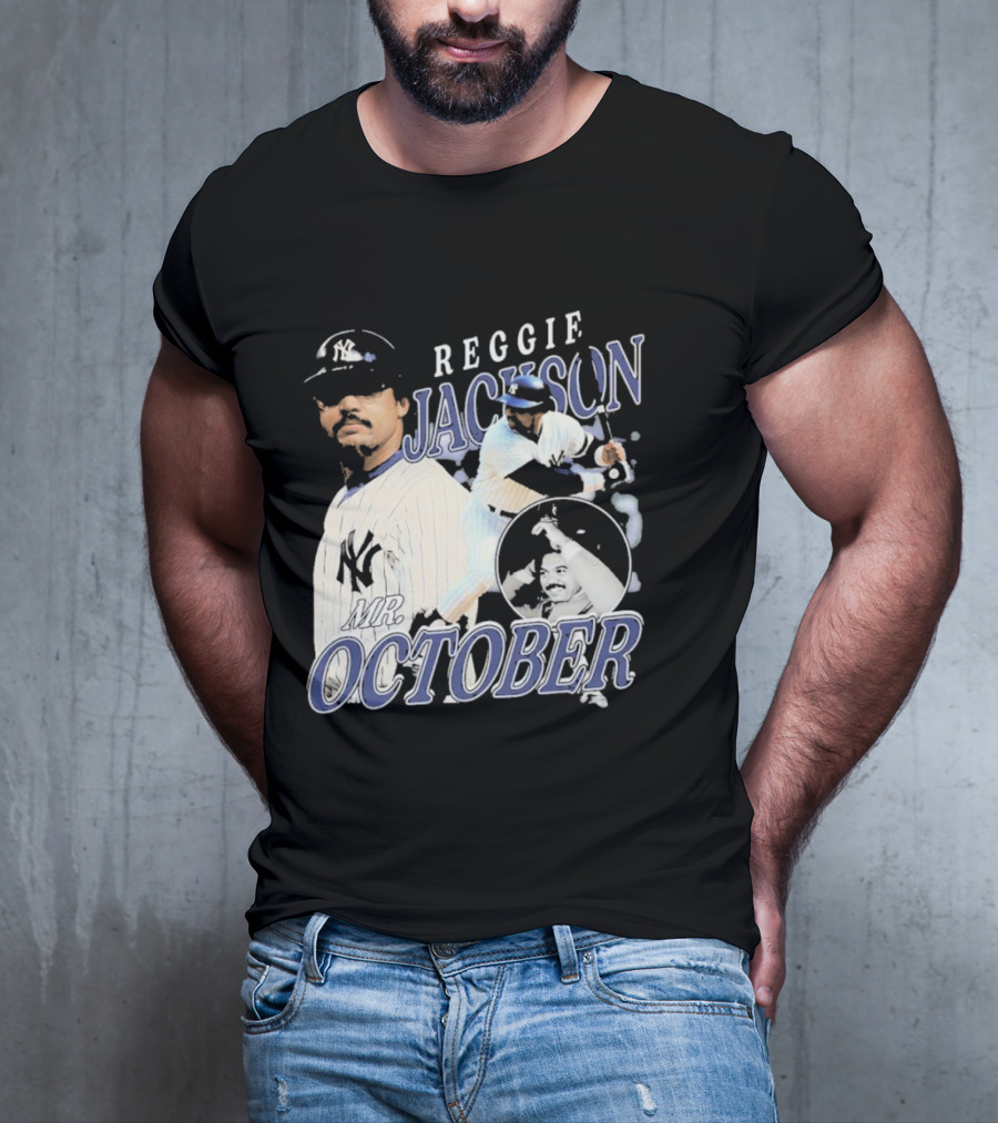 Reggie Jackson Mr October Yankees Legend T-Shirt