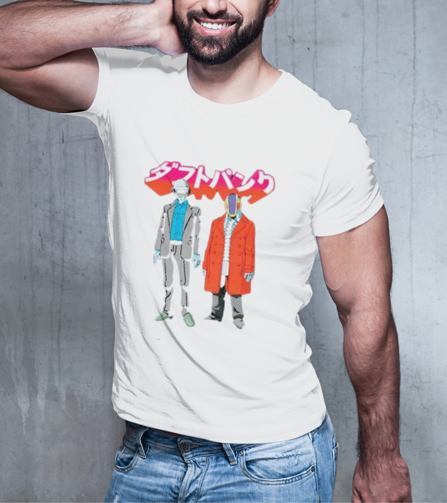 Daft Punk Anime Style Characters T-Shirt