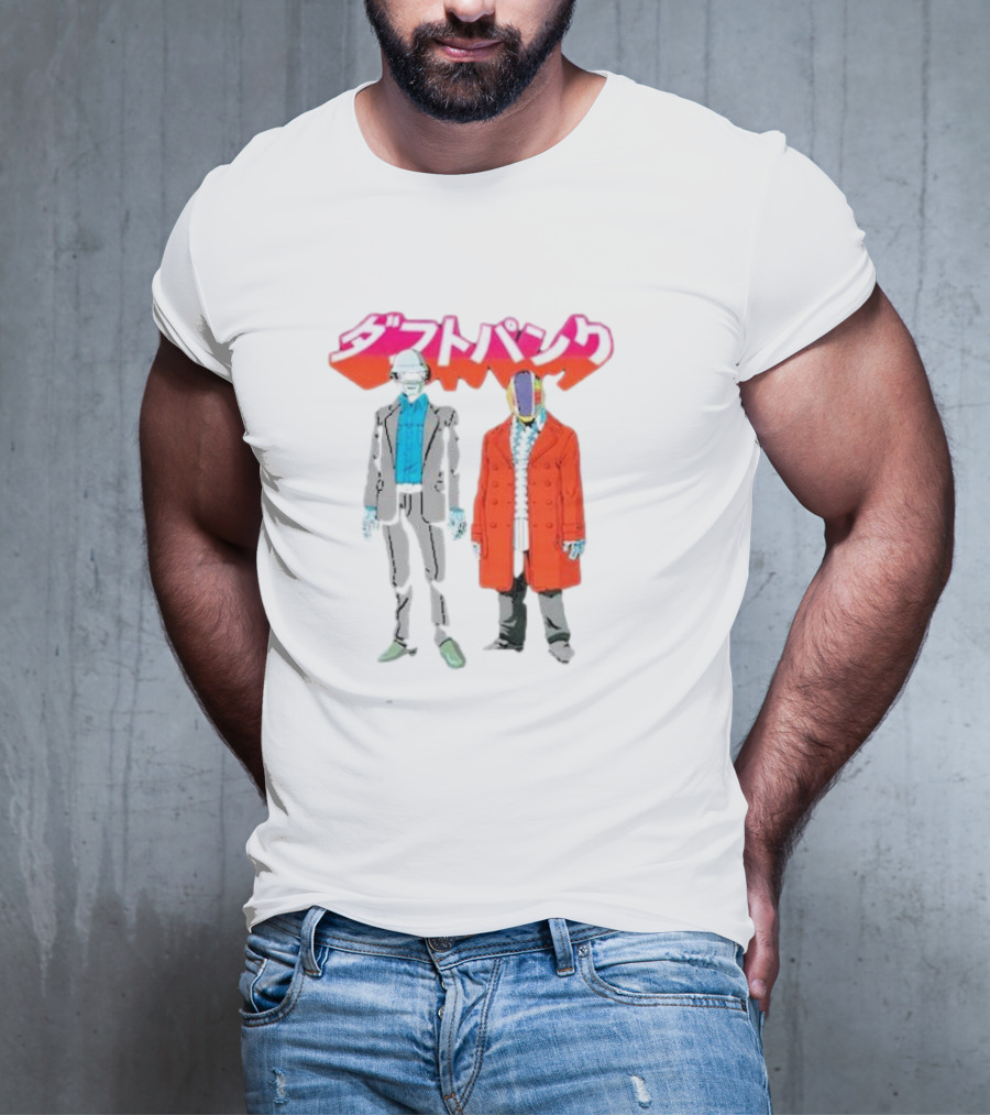 Daft Punk Anime Style Characters T-Shirt