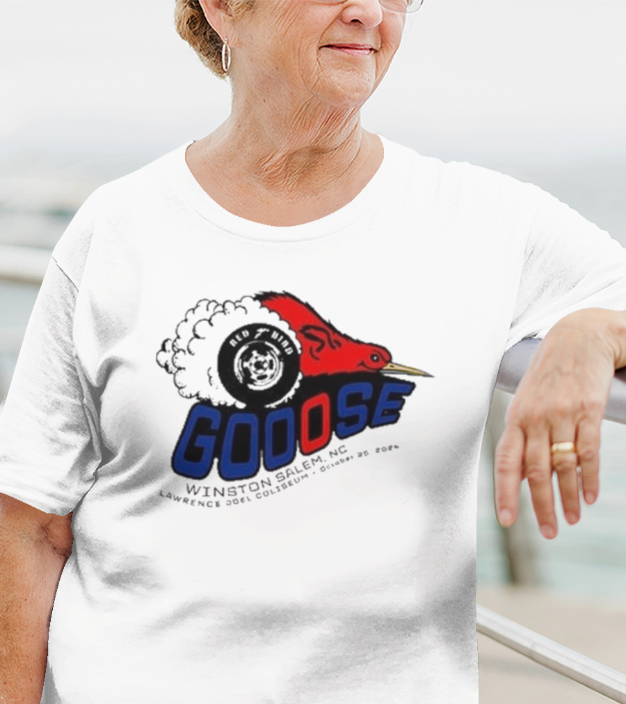 Goose Red Head Winston Salem NC Lawrence Joel Coliseum October 25 T-Shirt