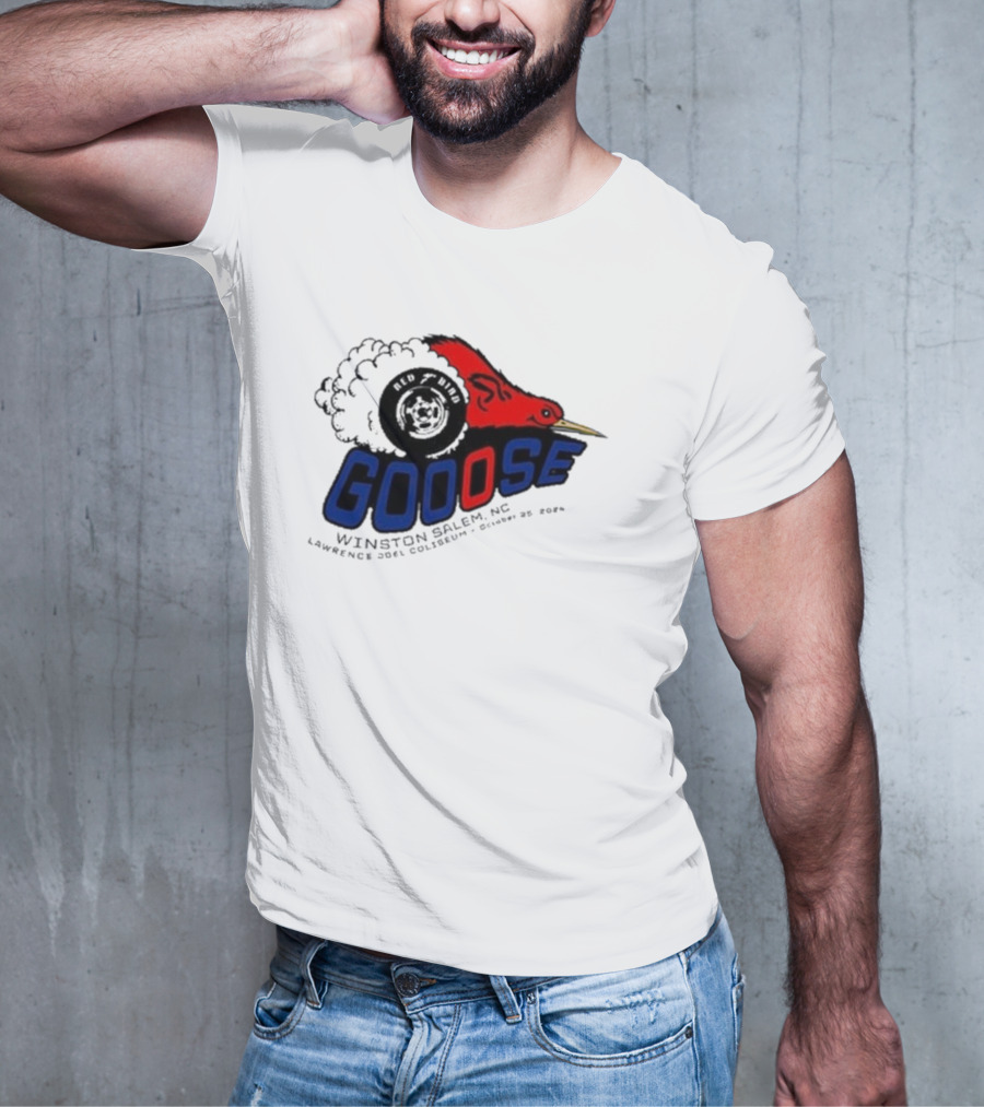 Goose Red Head Winston Salem NC Lawrence Joel Coliseum October 25 T-Shirt