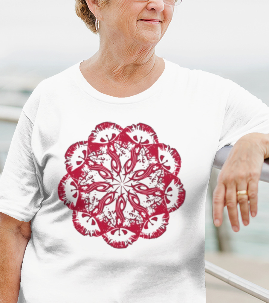 Slipknot Red Mandala Flower T-Shirt