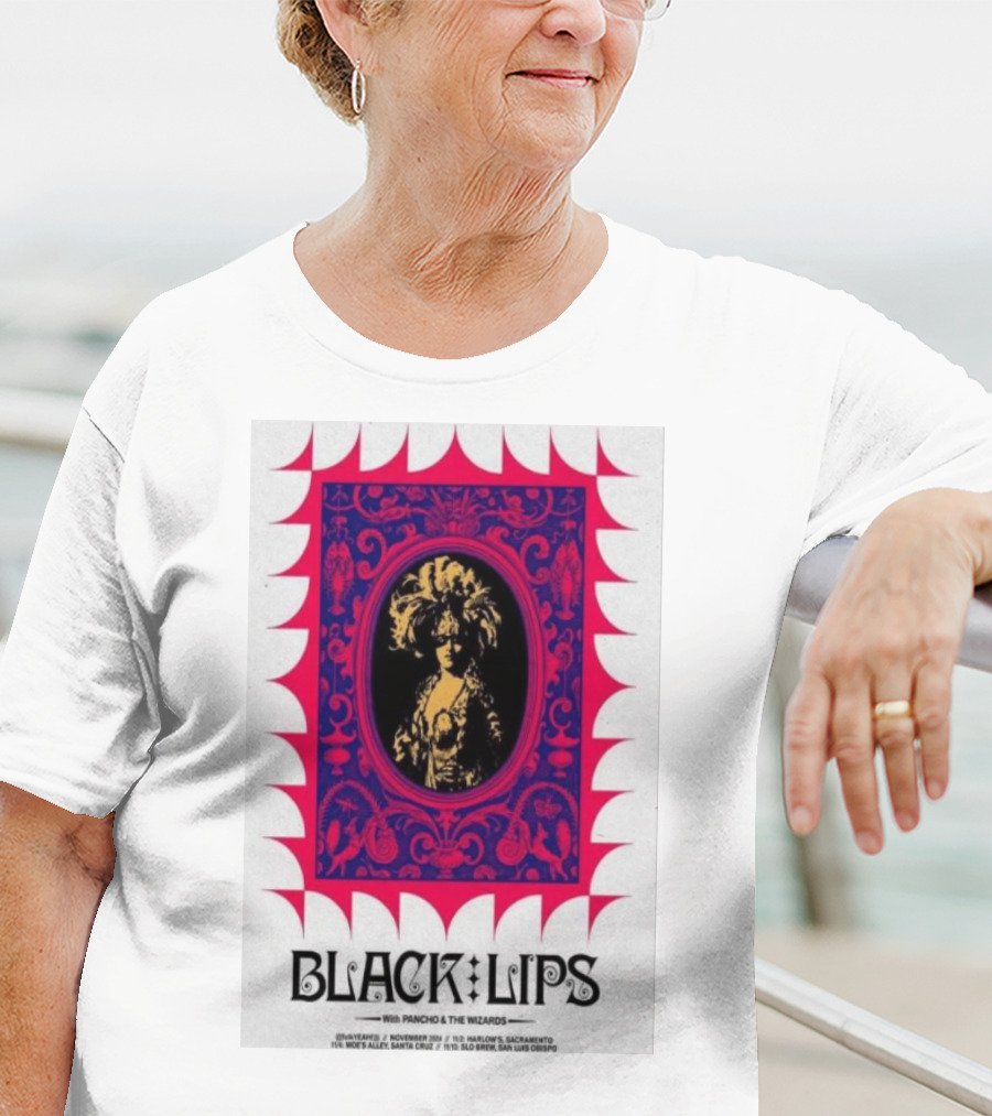 Black Lips With Poncho And The Wizards Santa Cruz San Luis Obispo T-Shirt