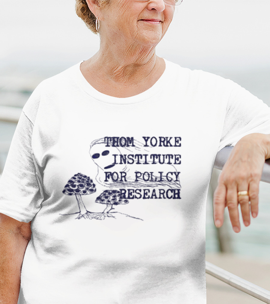 Thom Yorke Institute For Policy Research Mushroom Sketch T-Shirt