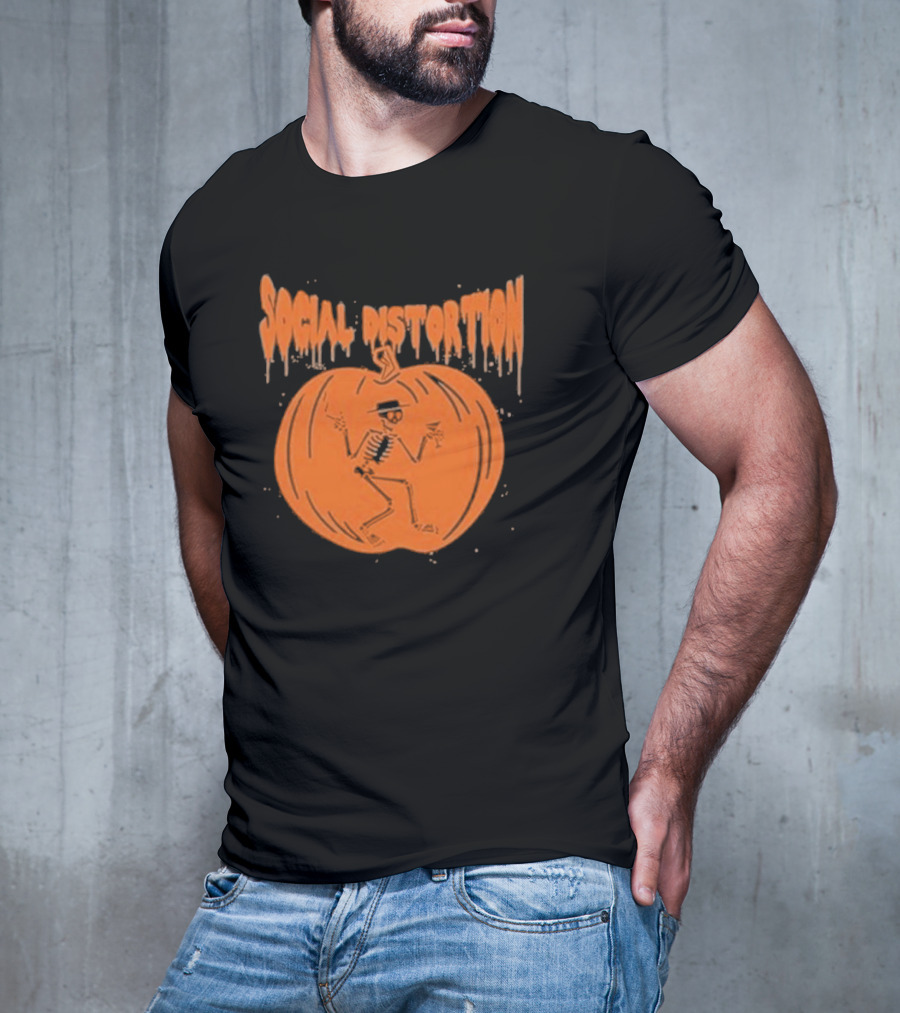Social Distortion Skeleton Pumpkin T-Shirt