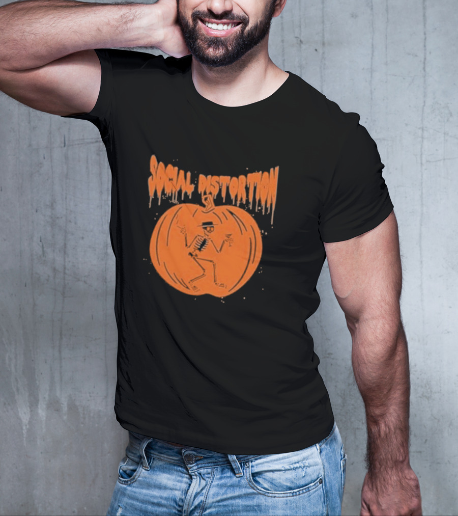 Social Distortion Skeleton Pumpkin T-Shirt