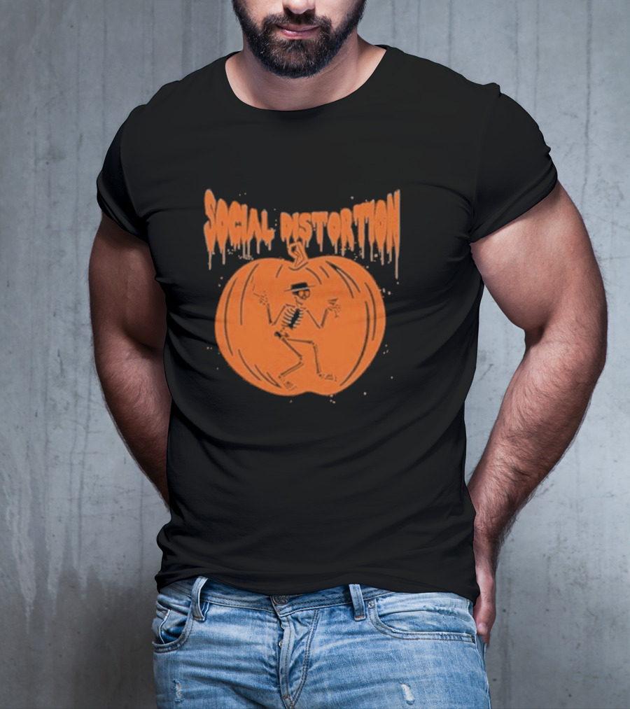 Social Distortion Skeleton Pumpkin T-Shirt
