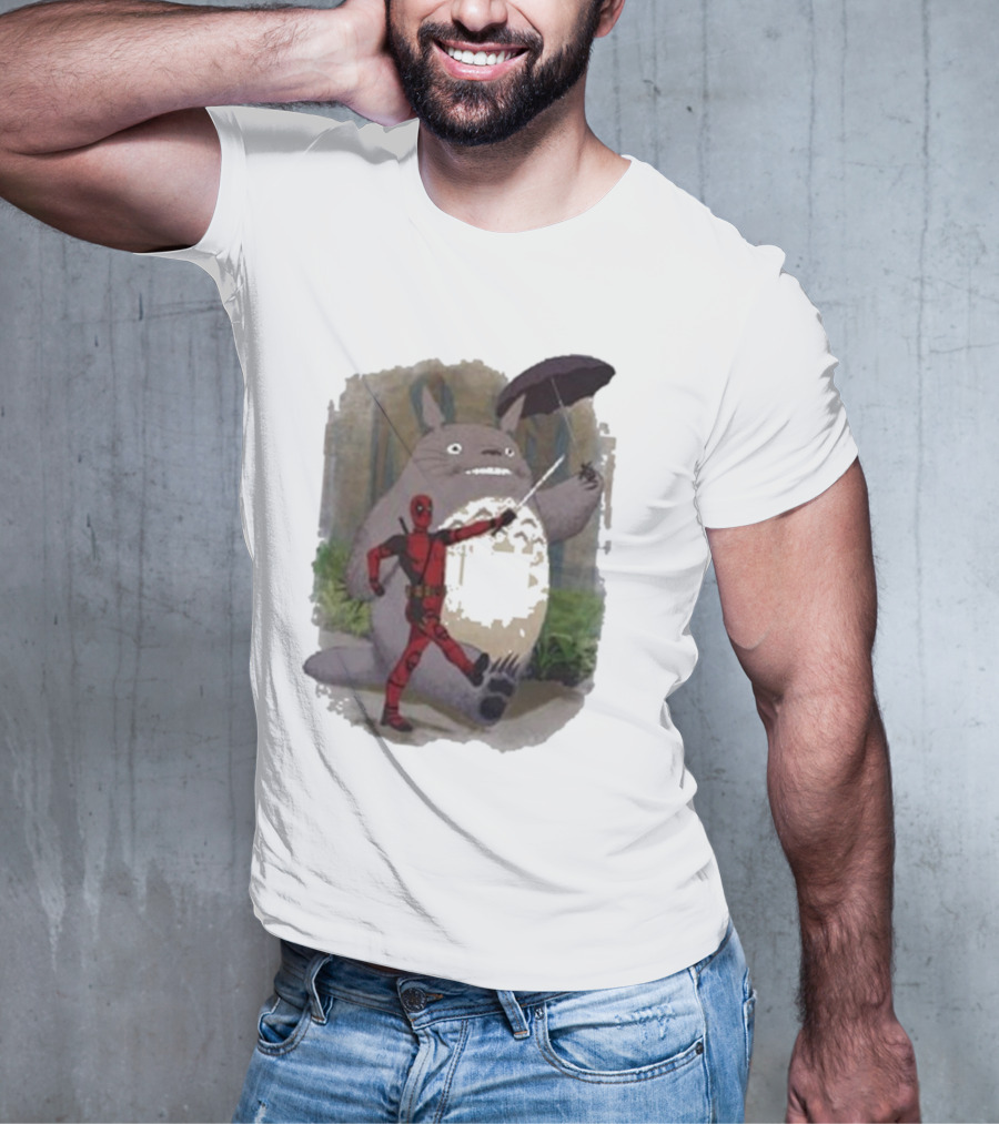 My Neighbor Totoro Deadpool Umbrella Adventure T-Shirt