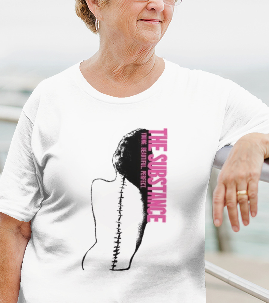 THE SUBSTANCE Young Beautiful Perfect Spine T-Shirt