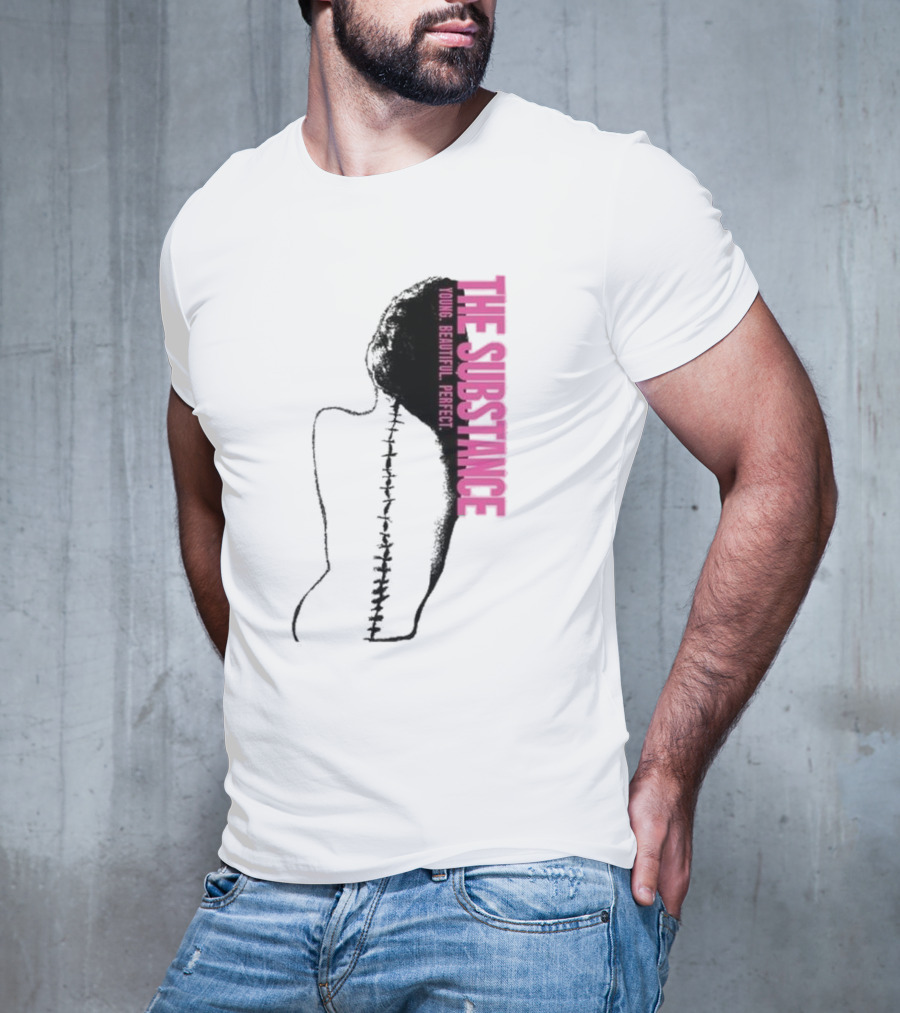 THE SUBSTANCE Young Beautiful Perfect Spine T-Shirt