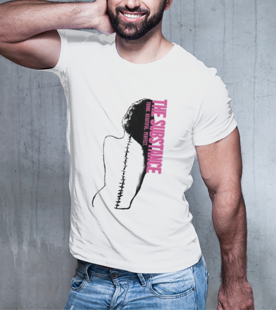 THE SUBSTANCE Young Beautiful Perfect Spine T-Shirt