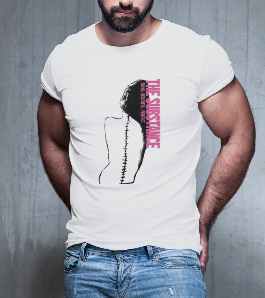 THE SUBSTANCE Young Beautiful Perfect Spine T-Shirt