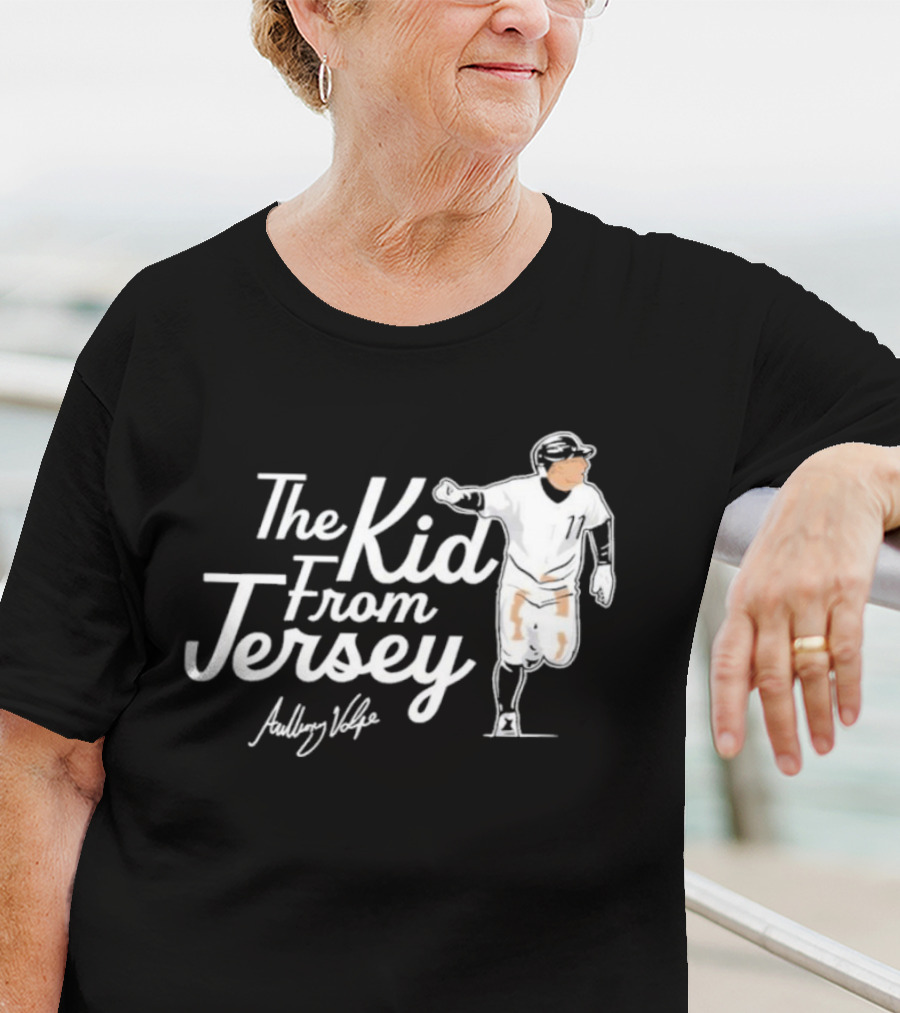 Anthony Volpe The Kid From Jersey Baseball Icon Signature T-Shirt