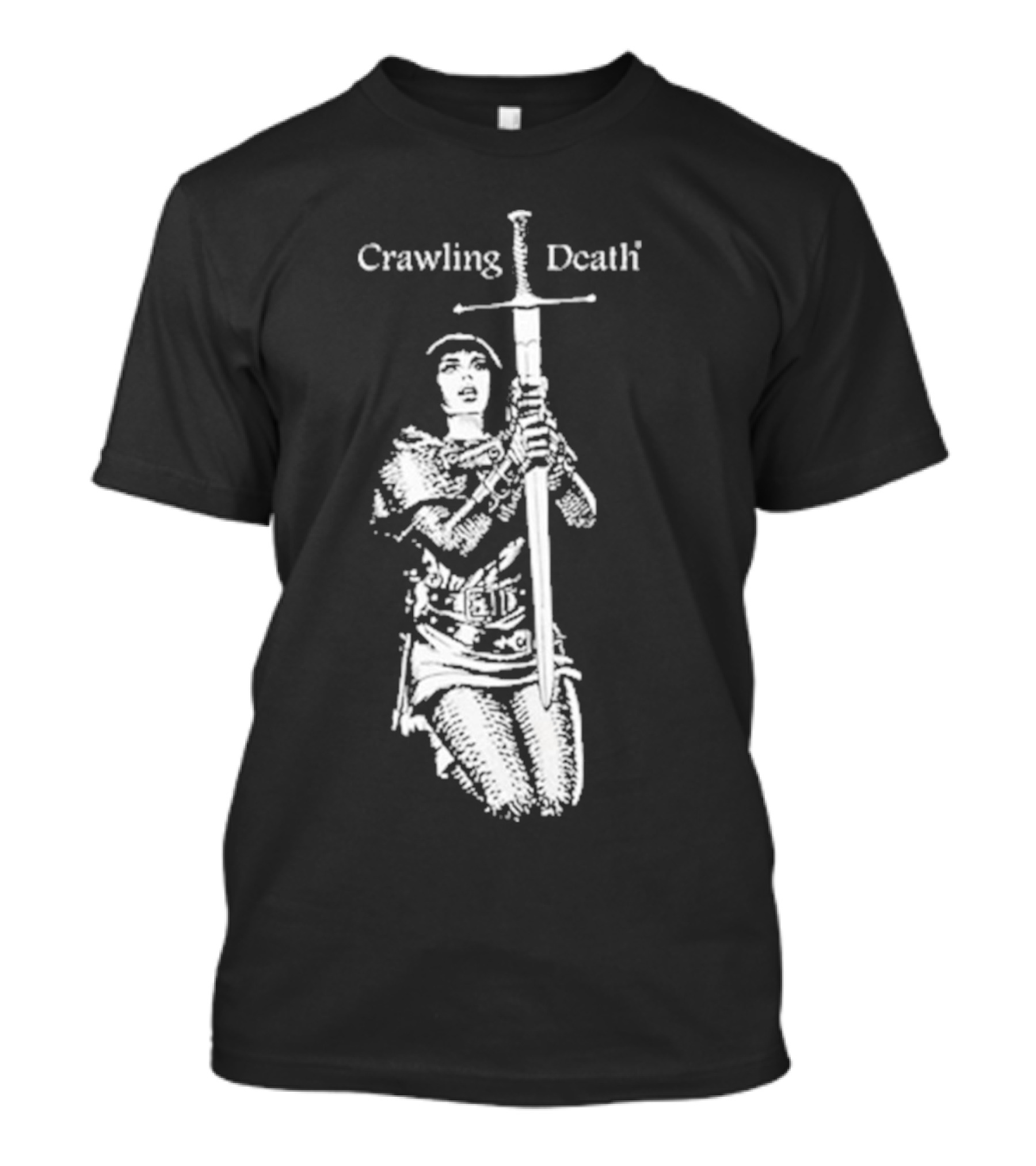 Crawling Death Medieval Warrior With Sword T-Shirt