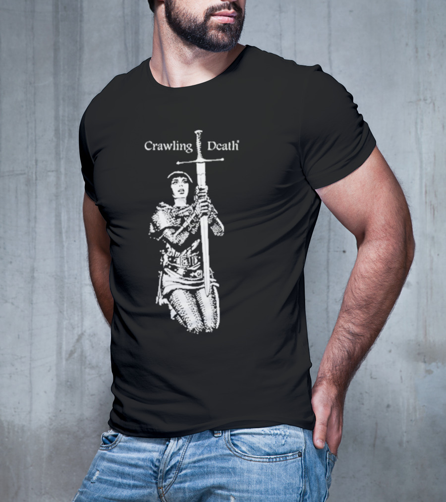 Crawling Death Medieval Warrior With Sword T-Shirt
