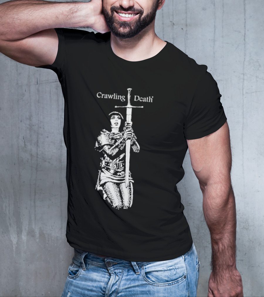 Crawling Death Medieval Warrior With Sword T-Shirt