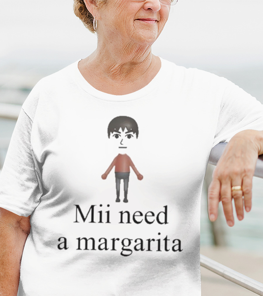 Unethical Threads Mii Character Craves A Margarita T-Shirt